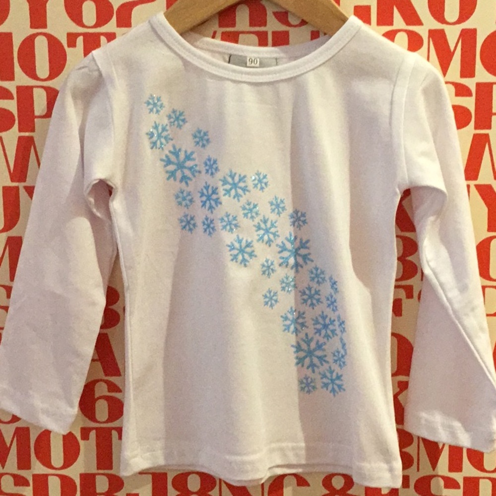 Sparkle Sisters Falling Snowflake Tee, NWT